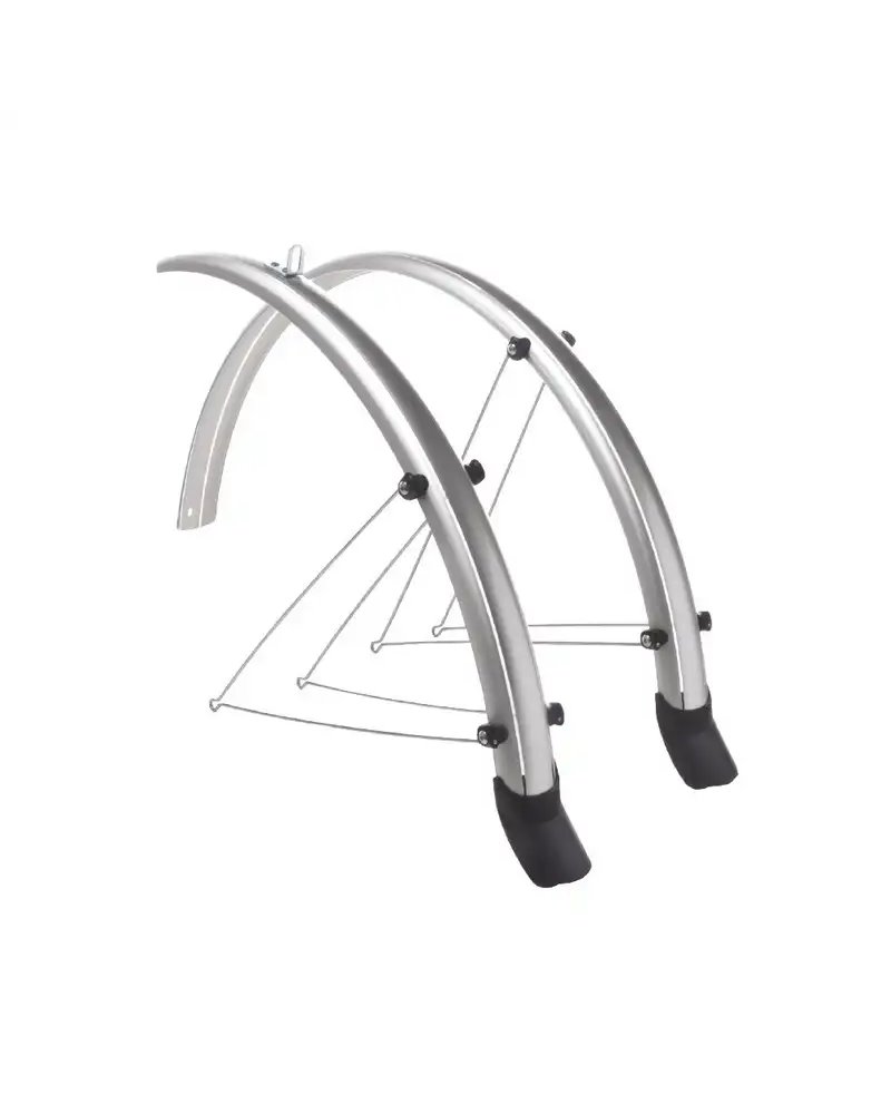 BTA Pair Of Fenders 28 36mm Width, Silver Color