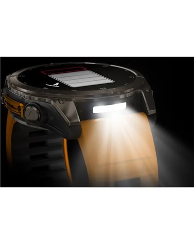 Garmin Fenix 8 Sapphire AMOLED Case 51mm GPS Watch Wrist-Based HR, Titanium/Spark Orange