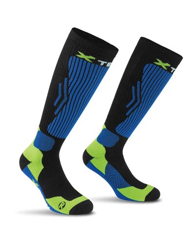 XTech Compression Socks, Light Blue/Blue