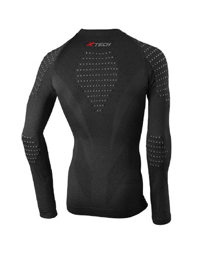 XTech Viper Maglia Intimo Girocollo Maniche Lunghe, Nero