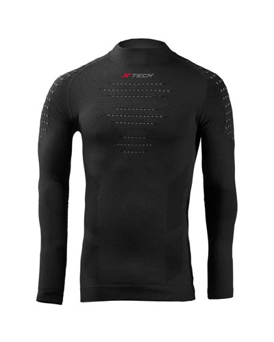 XTech Viper Turtle Neck Long Sleeve Base Layer, Black