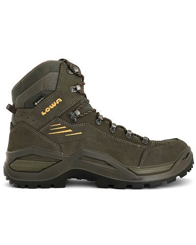 Lowa Renegade Evo MID GTX Gore-Tex Men's All Terrain Classic Boots, Olive/Mustard