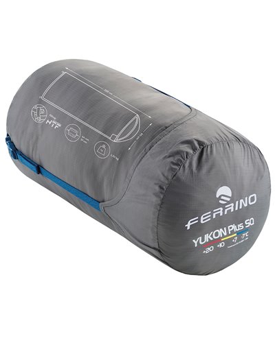 Ferrino Yukon Plus Sleeping Bag - Right, Blue