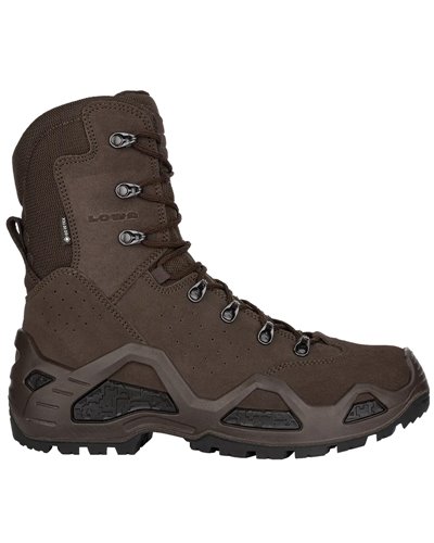 Lowa Z-8S HI C GTX Gore-Tex Men's Tactical Boots Suede Leather, Dark Brown