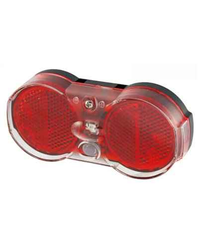 BTA Luce Posteriore a Batteria, per Bici City-Trekking, con 1 Led a Luce Rossa