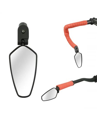 BTA Specchietto Attacco al Manubrio Tramite Expander Regolabile a 360