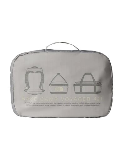 The North Face Base Camp Voyager Borsone 42 Litri, Soapstone/Stone Slab