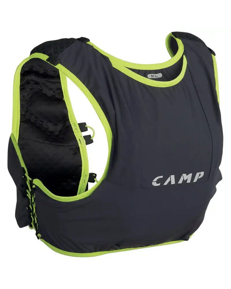 Camp Trail Force 5 Zaino Trail Running 5 L Taglia M/L, Grigio Antracite/Lime