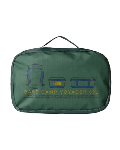 The North Face Base Camp Voyager Borsone 32 Litri, Duck Green/Shady Blue