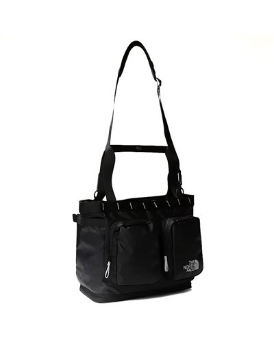 The North Face Base Camp Voyager Tote Bag - 25 Liters 16" Laptop Compatible, TNF Black/TNF White/NPF