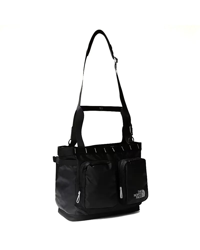 The North Face Base Camp Voyager Tote Bag - 25 Liters 16" Laptop Compatible, TNF Black/TNF White/NPF