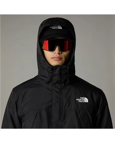 The North Face Antora Giacca Impermeabile/Antivento con Cappuccio Uomo, TNF Black/NPF