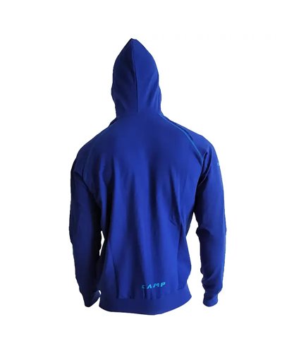 Camp Men's Hoodie, Dark Blue/Light Blue