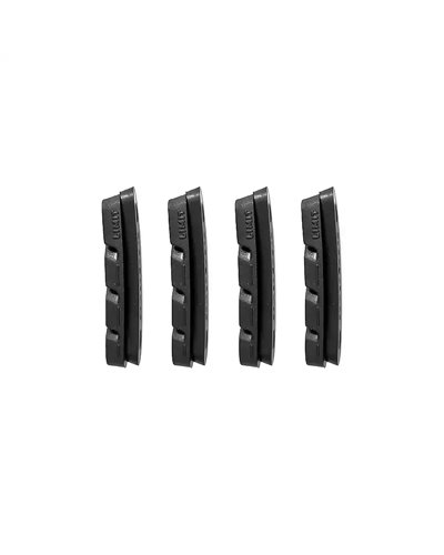 Campagnolo BR-RE600 Record Pattini Freno Cerchio in Alluminio, Nero (2 Coppie)