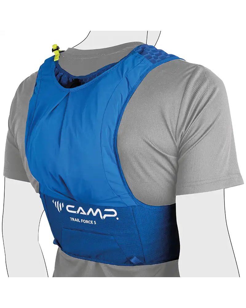 Camp Trail Force 5 Hydratation Compatible Trail Running Pack/Vest, Blue