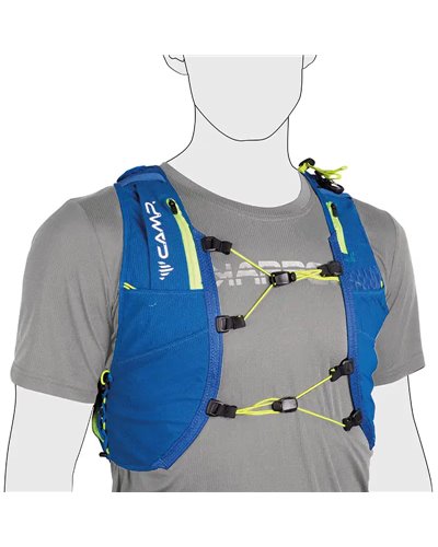 Camp Trail Force 5 Hydratation Compatible Trail Running Pack/Vest, Blue