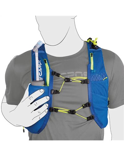 Camp Trail Force 5 Hydratation Compatible Trail Running Pack/Vest, Blue