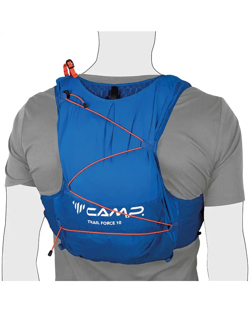 Camp Trail Force 10 Hydratation Compatible Trail Running Pack/Vest, Blue