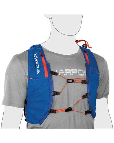 Camp Trail Force 10 Hydratation Compatible Trail Running Pack/Vest, Blue