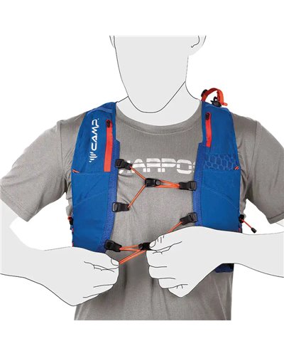 Camp Trail Force 10 Hydratation Compatible Trail Running Pack/Vest, Blue
