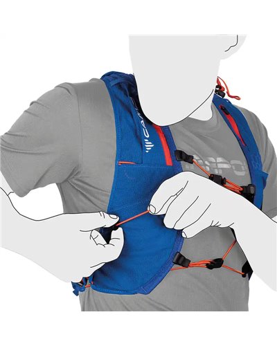 Camp Trail Force 10 Zaino Gilet Trail Running Idrico Compatibile, Blu