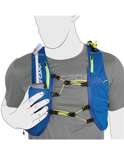 Camp Trail Force 10 Hydratation Compatible Trail Running Pack/Vest, Blue