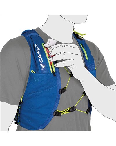 Camp Trail Force 10 Hydratation Compatible Trail Running Pack/Vest, Blue