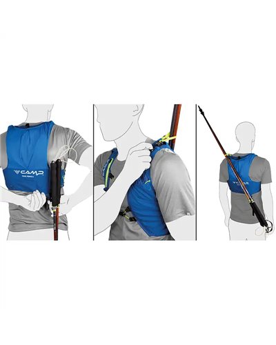 Camp Trail Force 10 Hydratation Compatible Trail Running Pack/Vest, Blue