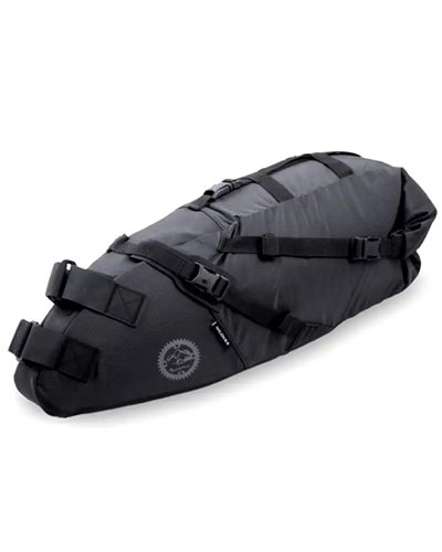 Acepac Saddle Bag Variable Volume 8/16 Liters, Black