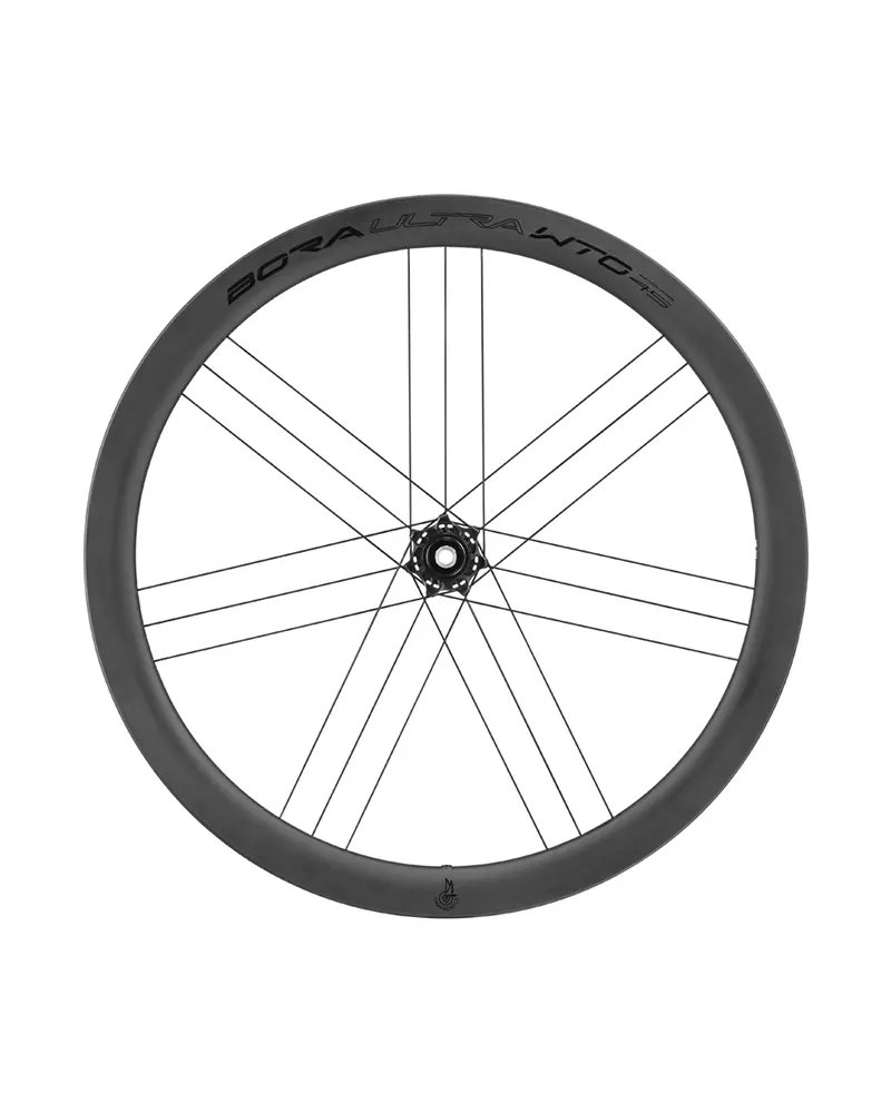 Campagnolo Coppia Ruote Bora Ultra WTO 45 Carbon C23 SMU TLR Disc 28/700C Campagnolo N3W Center Lock AFS, Nero Opaco