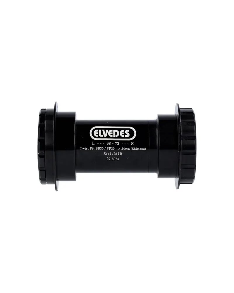 Elvedes Bottom Bracket Road/Gravel Twist Fit PF30/BB30 for Axle 24mm Shimano
