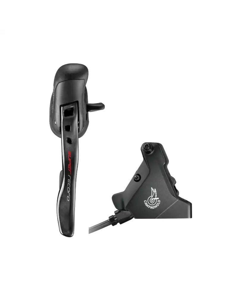 Campagnolo Comando Super Record Ergopower Disc 2X12V Destro (12V) per Disco 140mm, Nero