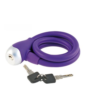 BTA Silicon Spiral Lock 12X1200mm Purple Color..