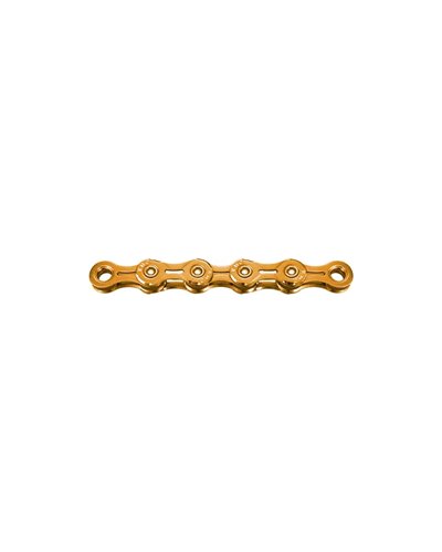 KMC Chain X11EL Extralight Waxed TI-N 11 118 Links Wax Coating, Gold