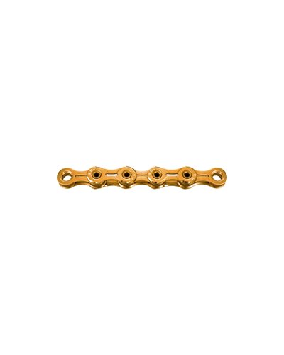 KMC Chain X11SL Superlight Waxed TI-N 11 118 Links Wax Coating, Gold