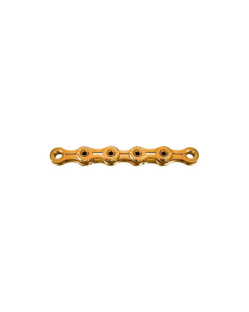 KMC Chain X11SL Superlight Waxed TI-N 11 118 Links Wax Coating, Gold