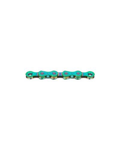 KMC Chain X12 Waxed 12 126 Links Wax Coating, Aurora Green