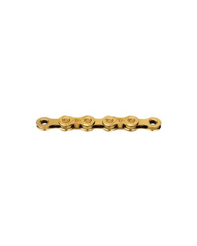 KMC Chain X12 Waxed TI-N 12 126 Links Wax Coating, Gold Black