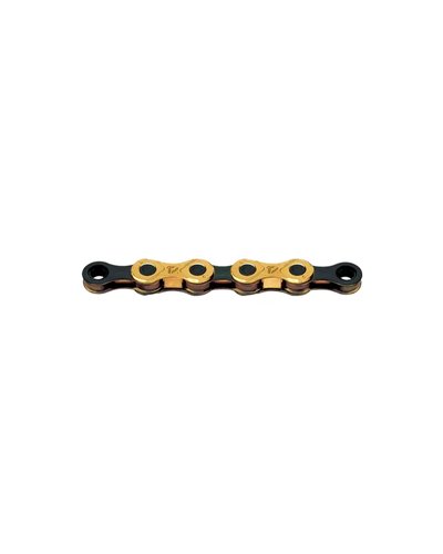 KMC Chain X12 Waxed TI-N 12 126 Links Wax Coating, Gold