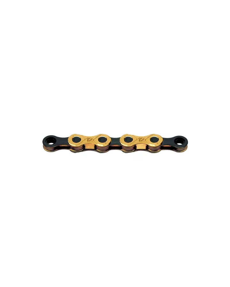 KMC Chain X12 Waxed TI-N 12 126 Links Wax Coating, Gold
