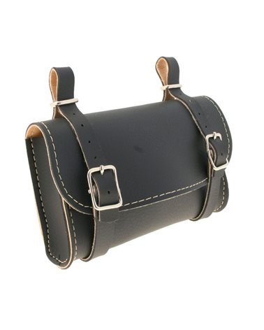 RMS Underseat Leather Bag, Black