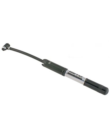 Beto Alloy Cnc Mini Pump Optima With Retactable Hose, 210mm X 20mm, 8Bar, Black