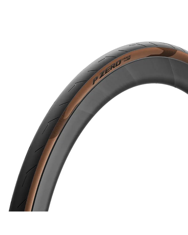 Pirelli P Zero Race TLR RS Made In Italy 700x32 Speedcore Folding Tyre, Black Brown (Classic)