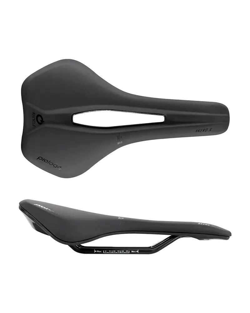 Prologo AKEPST5HB24-AM Saddle Akero R Recycled 150 PAS - Steel, Black