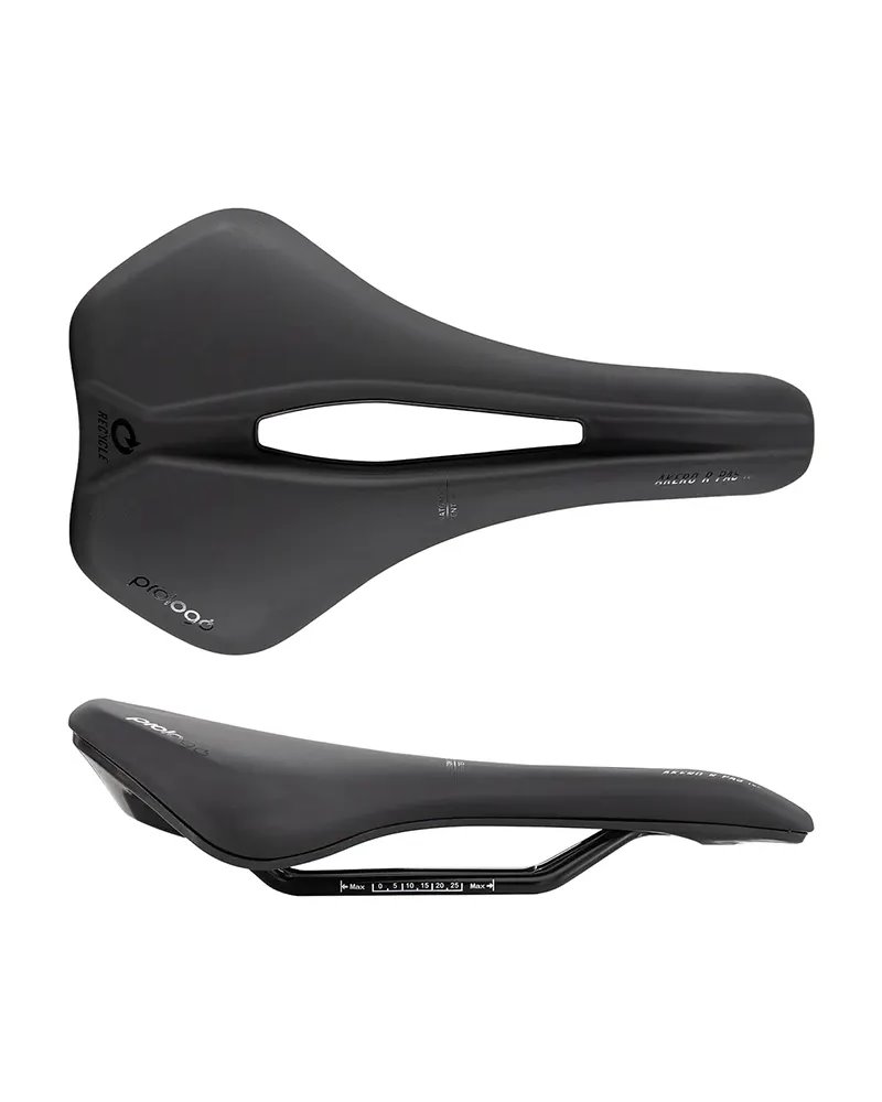 Prologo AKEPST6HB24-AM Saddle Akero R Recycled 160 PAS - Steel, Black