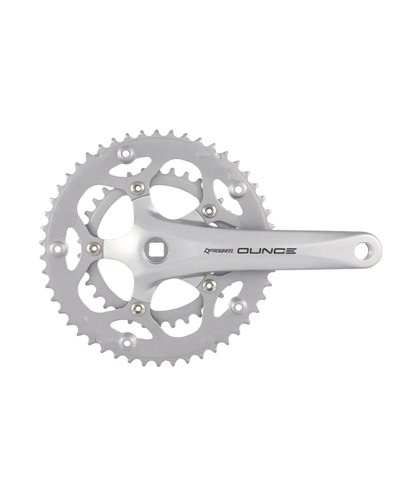Prowheel Crankset Road 2X - 50X34T, 170mm, Silver