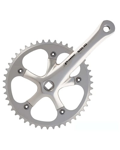 Prowheel Crankset Solid - 46T, 165mm, Silver