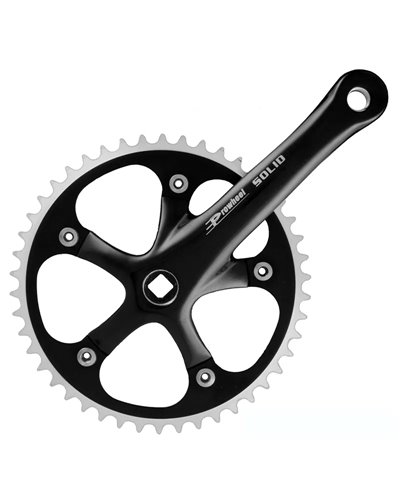 Prowheel Crankset Solid - 46T, 165mm, Black