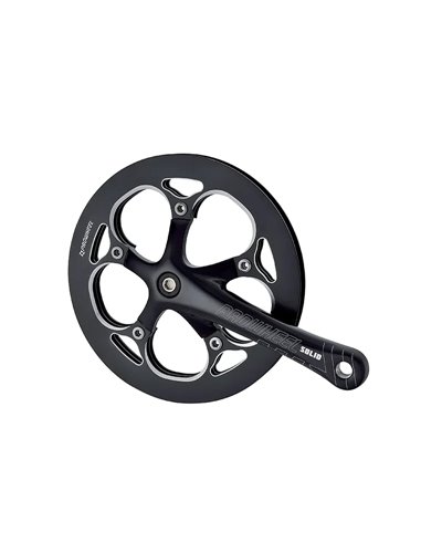 Prowheel Crankset Solid Chainring Guard - 52T, 170mm, Black