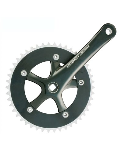 Prowheel Crankset Urban 1X - 46T, 165mm, Black